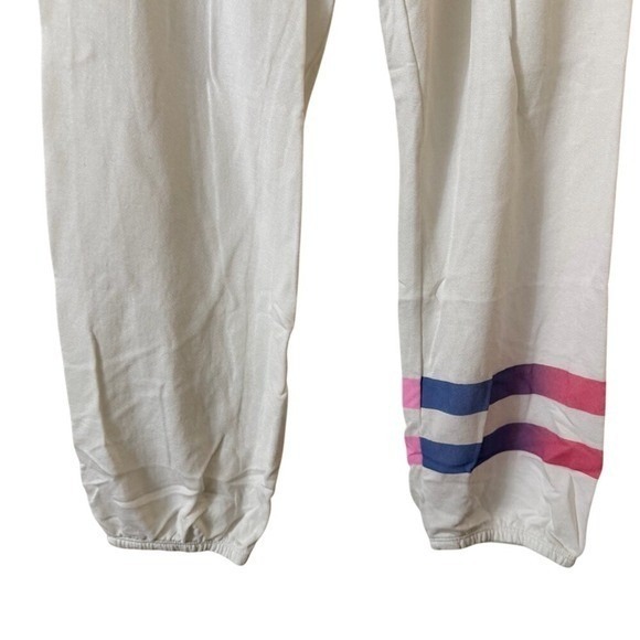 Sundry Ombre Stripe Sweatpants Jogger Sweatpants White Pink size 1/small NEW - Picture 7 of 15